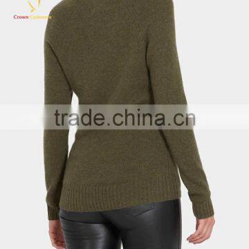 Women Cashmere V Neck Pullover Sweater Knitting Pattern