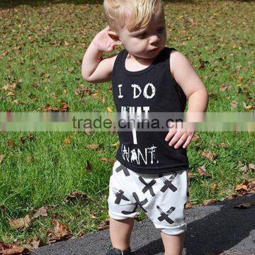 S17484A Summer Kids Clothes Sets Short Sleeve Boy T-shirt Pants Suit Clothing Set photo-4