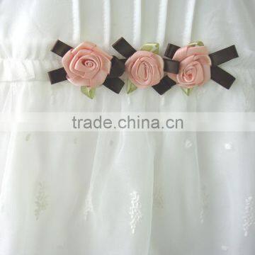 Soft Tulle Baby Girls Dress Designs Short Sleeve Clothes for Summer photo-5