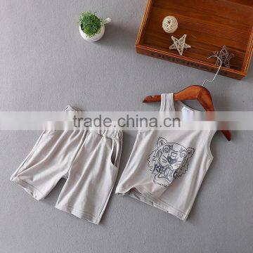 Wholesale Summer Cotton Printing Kids t Shirt With Pants Set photo-4