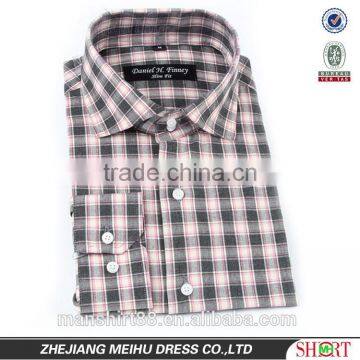 spread collar 100% combed cotton luxury fashion slim fit shirts