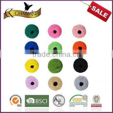 Charmkey High Quanlity Natural Hand Knitting Yarn 100% Cotton Yarn Textured Yarn photo-4