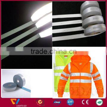 high visibility EN471silver white fire flame retardant warning reflective fabric tape