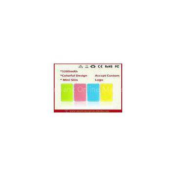 5V 0.8A 5200mah Dual USB Rechargeable Power Bank With LED Lighting
