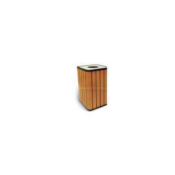 recycle plastic wood dustbin