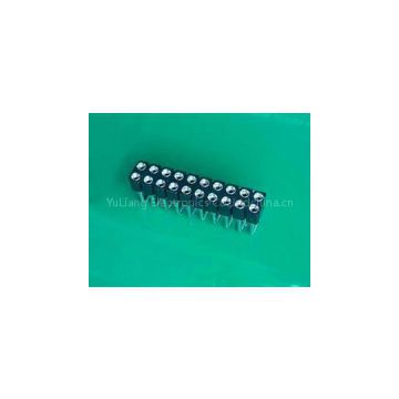 Wholesale CE UL certified 2.54mm pitch double row right angle dip type round pin female header