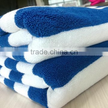 Velour stripe bath towel