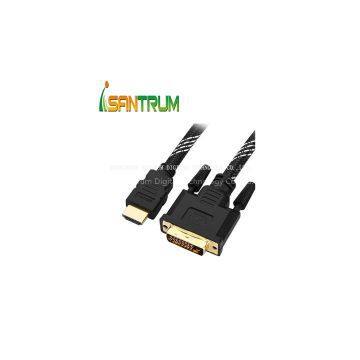 DVI to HDMI Cable Support 4k*2K 1080p,3D,Ethernet 1.4V