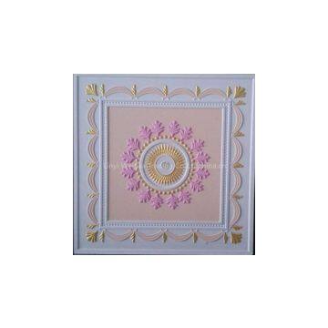 Colorful gypsum ceiling board with fiberglass