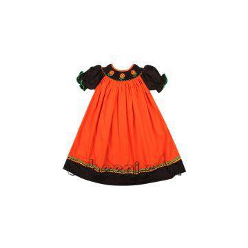 Lovely sunflower hand smocked bishop dress - BB304