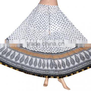 2017 Indian Handmade Designer Cotton Block Print Long Skirt photo-3