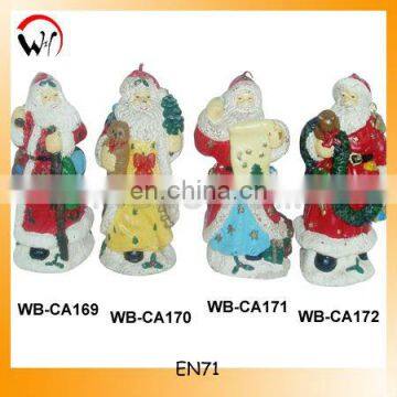 Christmas santa claus candle