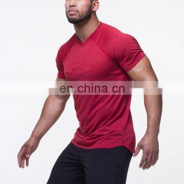 mens dark red workout bodybuilding cool tee shirts