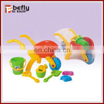 7 PCS Beach sand toys play set wheel barrow shovel rake toys