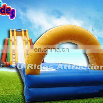 40m inflatable dry slide for water park