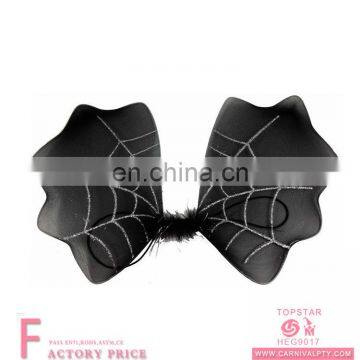 Halloween fancy dress bat wings girls ladies black silver vampire costume wings