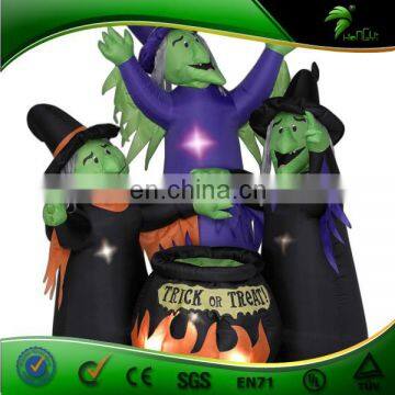 Custom Design Durable PVC Inflatable Halloween Witch For Holiday photo-2