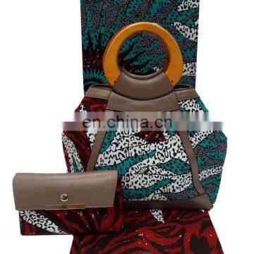 African leather handbags African wax matching bags one set b170720007