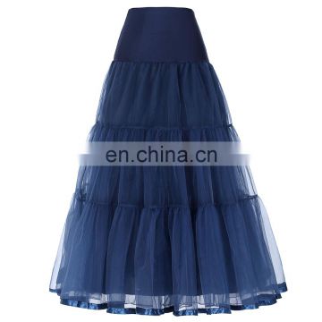 Grace Karin Women's Retro Crinoline Navy Blue Underskirt Petticoat for Vintage Dress CL010421-6