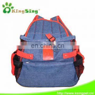 Classic Popular Denim Chest Knapsack Wholesale Dog Bag Bike Pet Carrier