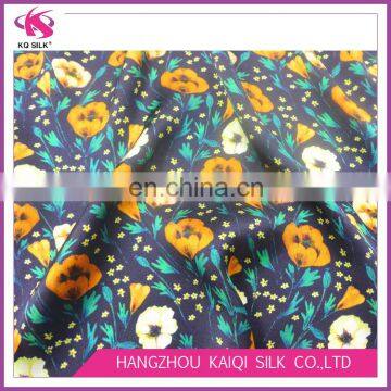 New Fashion Silk Satin Charmeuse Floral Digital Printing Fabric 100% Silk Satin Fabric for Dress | Scarf