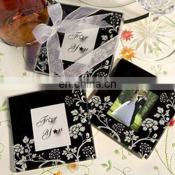 Distinctive Floral Photo Coaster Favors