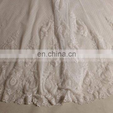 Honorable Mermaid Scoop Neck 3/4 Sleeve Lace Long Train Wedding Dress photo-5