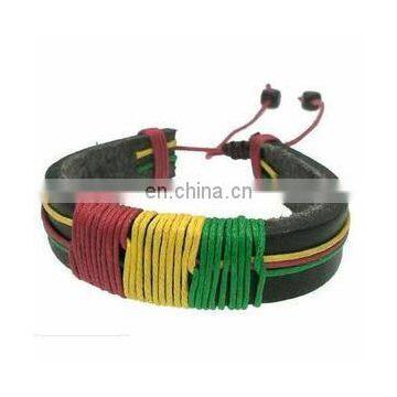 Genuine Real Leather Bracelet With Constellation Zodiac Sign Logo Charms Beads Button Adjustable Size Unisex photo-2