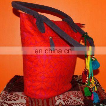 Royal Indian Traditional Design Handmade Cotton Bag photo-4
