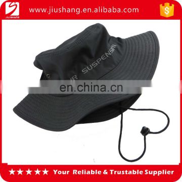 Cheap blank polyester bucket hat with ribbon