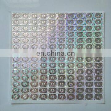 Custom Round Silver Hologram Label Self Adhesive Laser Sticker photo-3
