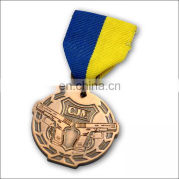 Custom Souvenir Metal Medal with Ribbon