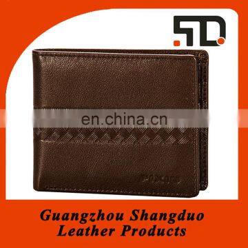 China Handmade Bifold Mens RFID Leather Wallet Case