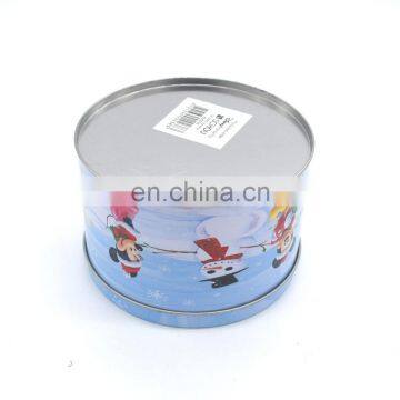 Cute Round Christmas Gift Tin Boxes,metal Tin Box for Candy/chocolate/cookies photo-3