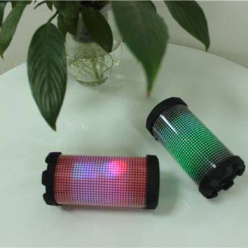 Mini Bluetooth Bazooka Speaker USB & TF Card Input Portable Audio player with Colorful LED Light