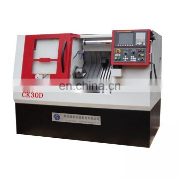 CK30D Horizontal cnc gang type lathe with slant bed and hydraulic chuck