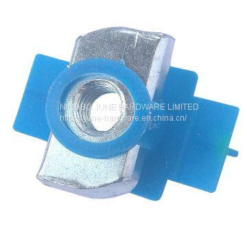 Galvanized steel channel nut