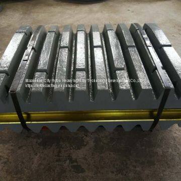 High Manganese Mn18Cr2 Casting Wear Parts Apply for Metso C160 Crusher Jaw Plate photo-4