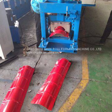 Steel Roof Ridge Cap Roll Forming Machine/ridge Tile Machine photo-5