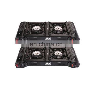 Good quality double gas stove Stainless Steel gas cooker and blue flame gas stove