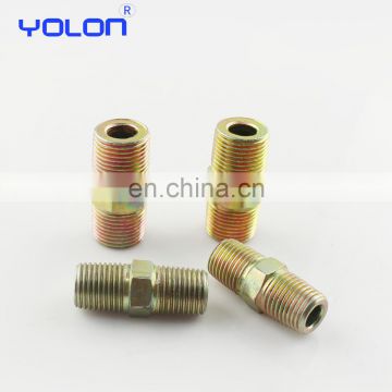 Metal compression pneumatic elbow tube quick fitting