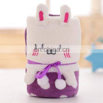 Wholesale Custom Kids Embroidery Flannel Fleece Swaddle Baby Blanket photo-2