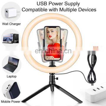 Newest 10 Inch Selfie Ring Light Photography Lighting Led RGBW Ring Light 32 Colors With Tripod Stand