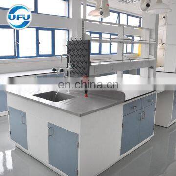 Biology Laboratory Furniture Central Workstation With Reagent Shelf photo-2