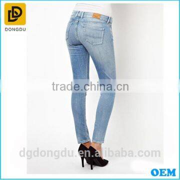 Best Selling 2016 New Arrival Casual Women Trousers Fashion Slim Design Jeans photo-2