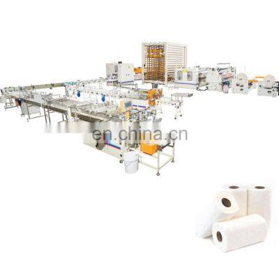 PLC control and Touch screen operation system Computerized toilet roll paper production line