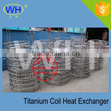 Titanium coil heat exchanger