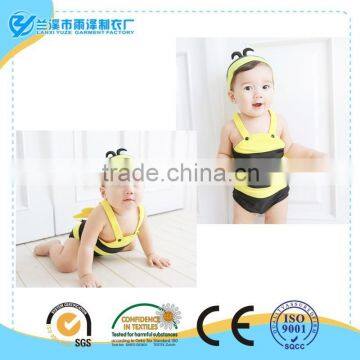 Popular design!lovely bee shaped baby swimwear suitable for role-play