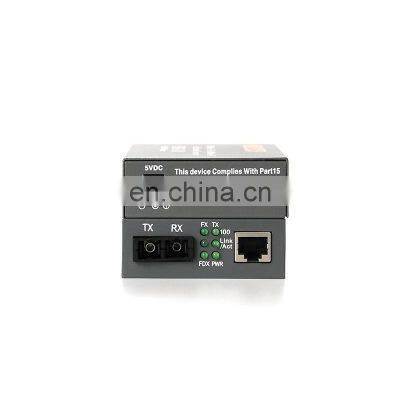 HTB-1100S Optical Fiber Media Converter 25km SC 10/100Mbps RJ45 Single Mode Double Fiber Optical Media Converter photo-4