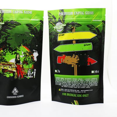 Manufacturers Custom Three Side Seal Plastic Zipper Self-sealing Packaging Packing Bag